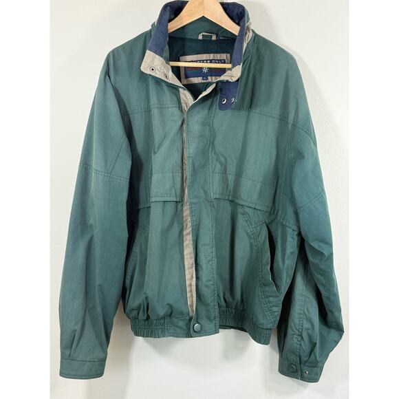 Members Only Other - Vintage Members Only Windbreaker Jacket Mens XL Teal Colorblock 90s Grunge